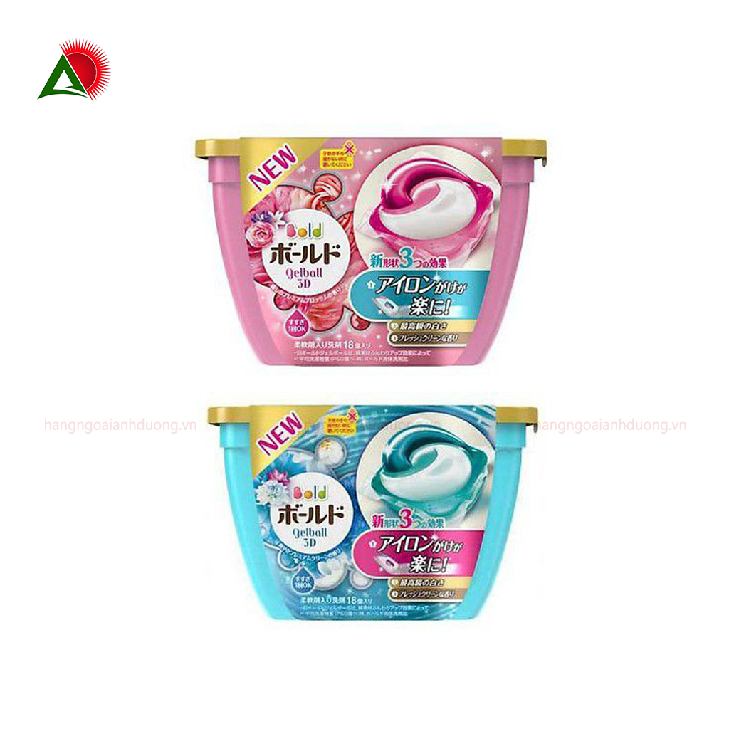 Viên Giặt Xả Gel Ball 3D Hộp 17 viên 